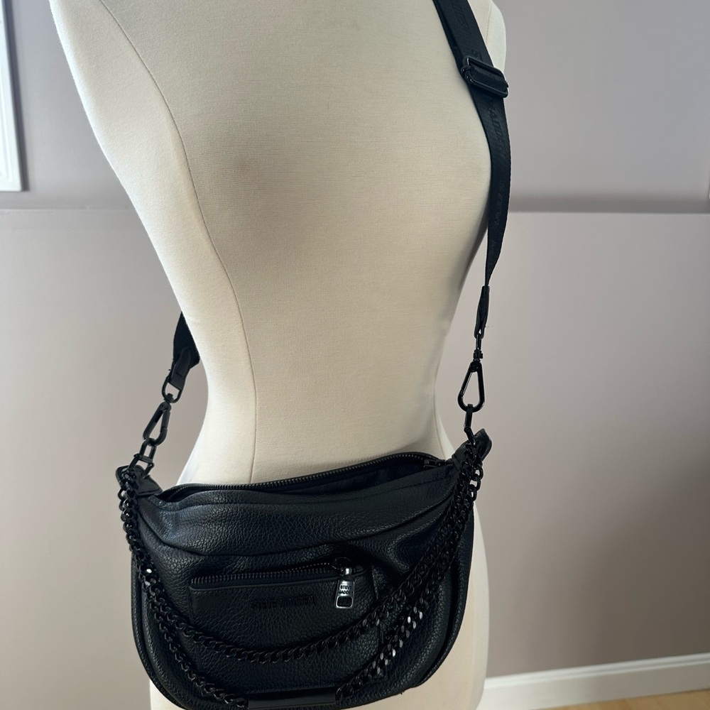 Steve Madden Black Chain Strap Crossbody Bag